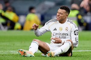 皇马“大腿”缺战！阿斯：姆巴佩因伤无缘出战对马竞的西超杯