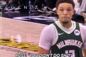 唇语解读威少与罗林斯激情对喷：你屁都不是 我TM根本不在乎