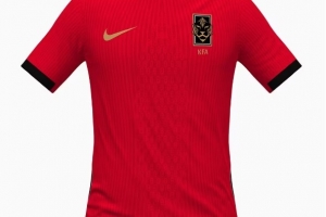 韩国队世界杯球衣曝光：主场采用金色修饰，客场以紫色为主色调