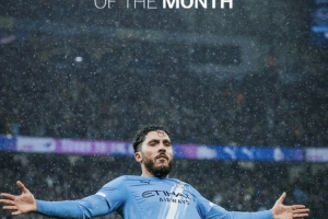 曼城官方：谢尔基vs布伦特福德的远射世界波当选为球队月最佳进球