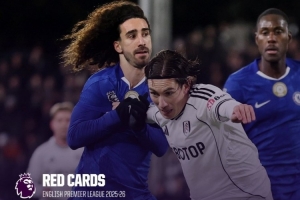 队史单赛季英超纪录6红！切尔西本赛季已5红，同期其他队最多2红