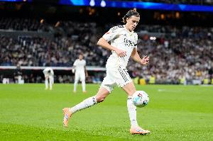 TA点评A费：皇马最令人印象深刻新援，展示出色前插能力，获评7分