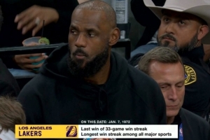 会被打破吗？历史上的今天：湖人33连胜 创北美四大职业联赛纪录