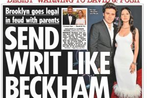 决裂！太阳报：长子向小贝和维多利亚发函，称双方只通过律师联系