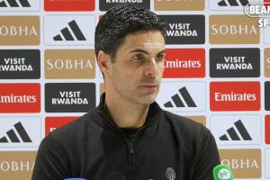 阿尔特塔:显然我们想赢球 错失进球机会但卫冕冠军也没有绝对机会