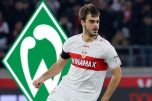 记者：斯图加特20岁中锋米洛舍维奇外租不莱梅半个赛季已敲定