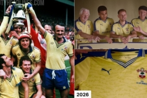 售价120镑！南安普顿联手彪马推出足总杯夺冠50周年纪念球衣