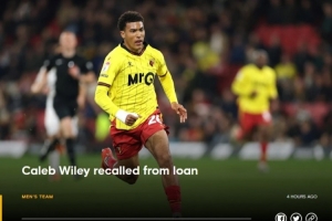 官方：切尔西召回美国左后卫威利，球员之前租借效力沃特福德