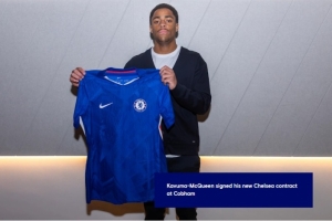 切尔西官方：青训边锋麦奎因签下职业合同，曾单场上演大四喜