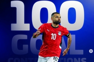 111场65球35助攻！萨拉赫达成埃及国家队直接参与100球里程碑
