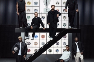 阿迪达斯发布与欧冠合作25周年海报：梅西、齐祖、萨拉赫等人出镜