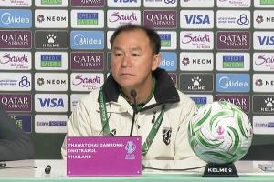 泰国U23主教练：中国球员高大强壮 但只要有希望我们就会全力以赴