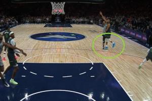 这真亏大了！戈贝尔垫脚文班被吹一级恶意 本赛季第6个下场要禁赛