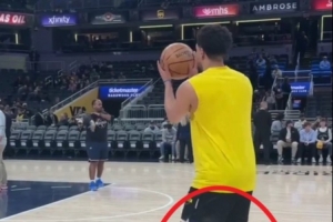 何时能复出？哈利伯顿外线三分弹无虚发 右小腿萎缩得有点厉害