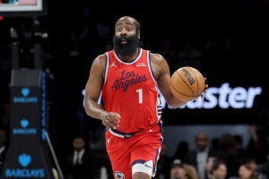 哈登生涯109次至少30+10助 NBA历史第2 仅次于大O的227次