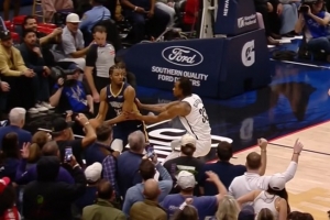 波特反超三分不中裁判吹罚赵四推人 篮网挑战失败墨菲两罚领先4分