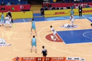 弹速够快！张扬切入单臂隔扣吉林外援威尔逊