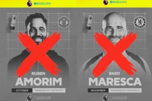 瓜帅塔帅本赛季还未拿过！此前2个月最佳主帅均下课 12月是埃梅里