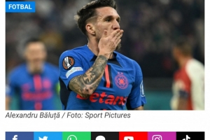 外媒：青岛海牛有意签下自由身的罗马尼亚球员亚历山德鲁·巴卢察