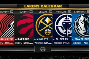 过去五场1胜4负！湖人未来五战对手：开拓者、龙、掘金、船、侠