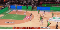 这也太强了！赵继伟弧顶胯下回拉命中三分&抢断上空篮打停新疆