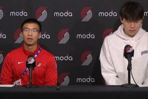 杨瀚森目前英语如何？混音主帅：对半开 夏联时95%都靠克里斯翻译