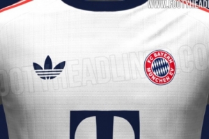 近年最佳客场球衣！拜仁26-27赛季客场球衣谍照：复古风设计理念